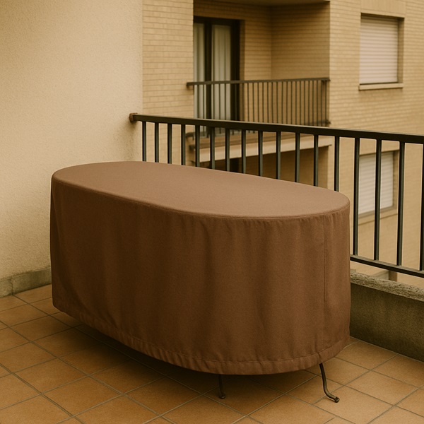 Housse de protection table ovale